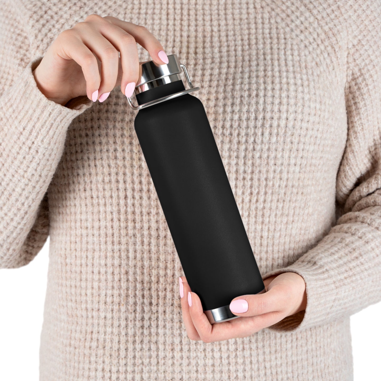 Personalized Design Copper Vacuum Insulated Bottle, 22oz