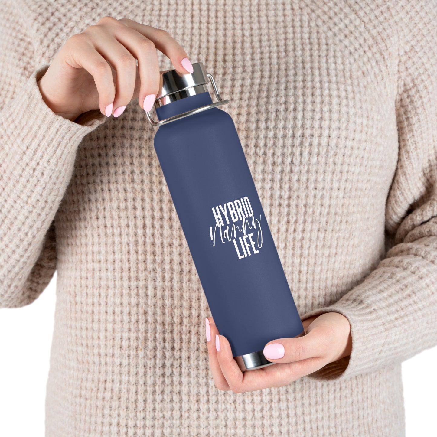 "Hybrid Nanny Life" Copper Vacuum Insulated Bottle, 22oz