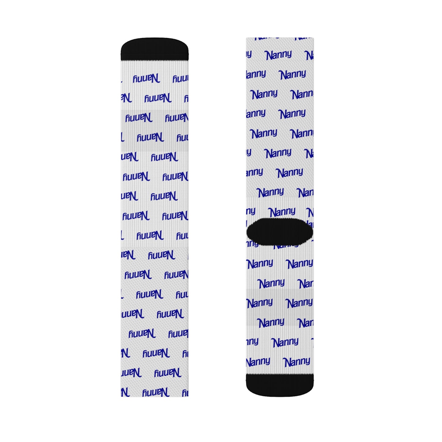 Nanny - Allover Print Socks - Royal Blue