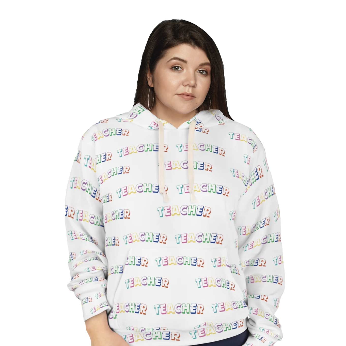 Teacher - Allover Print Pullover Hoodie (AOP)