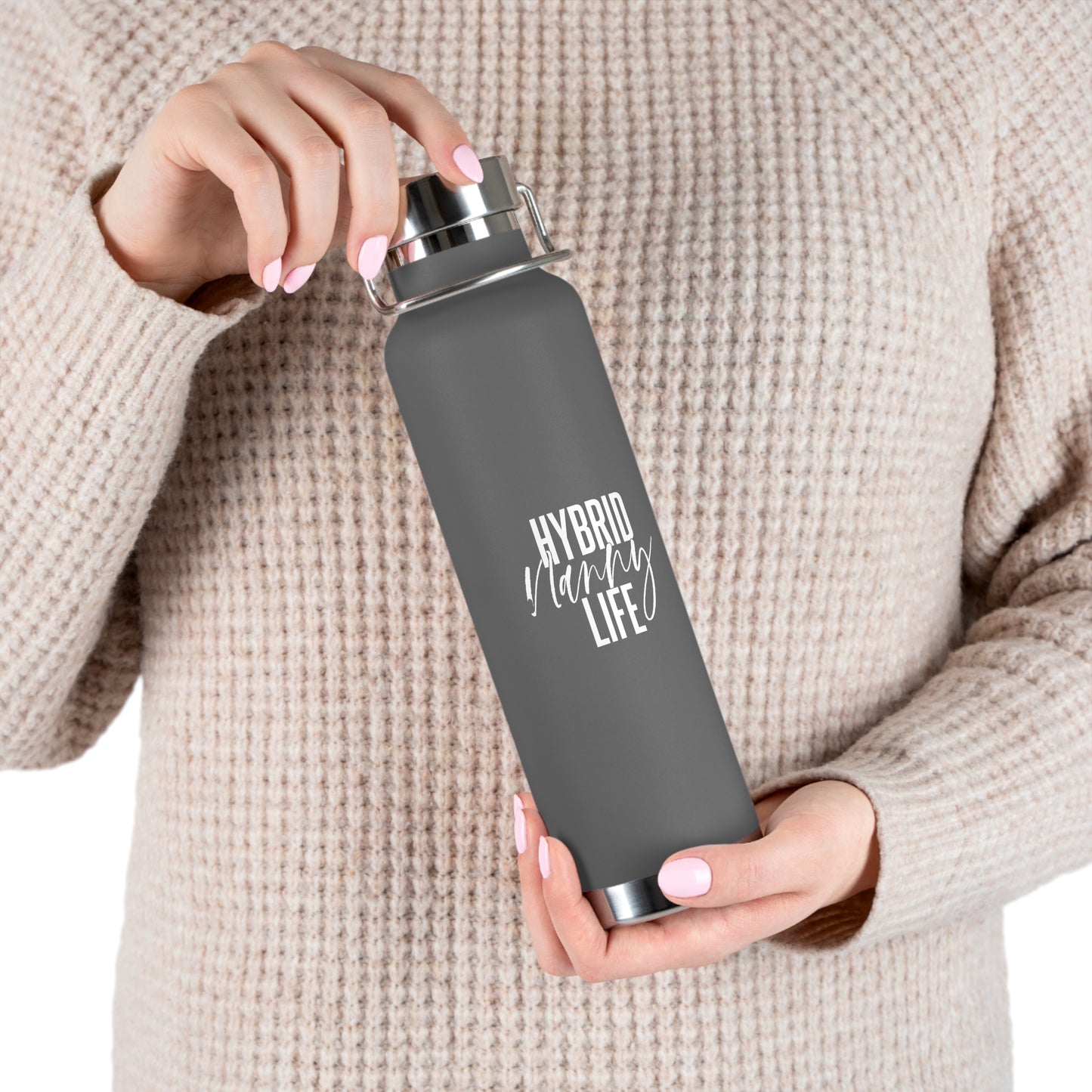 "Hybrid Nanny Life" Copper Vacuum Insulated Bottle, 22oz