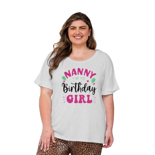 Nanny of the Birthday Girl - Women’s Relaxed Jersey Tee