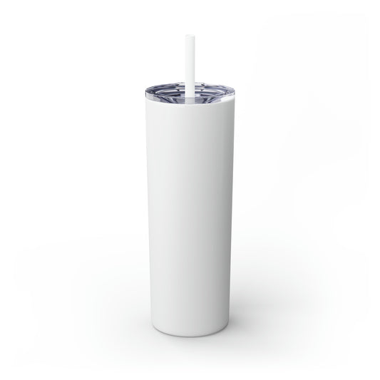 Personalized Design Skinny Tumbler with Straw, 20oz