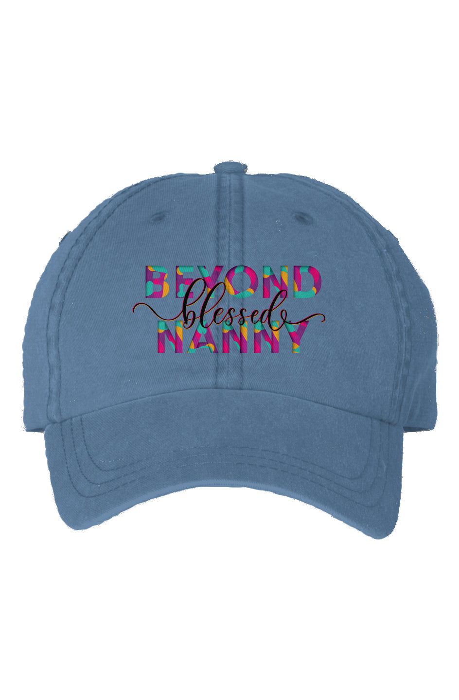 Royal Blue Beyond Blessed Nanny - Dyed Cap