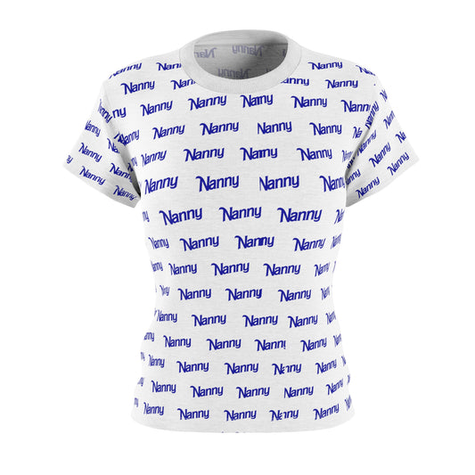 Nanny - Women's Cut & Sew Tee (AOP) - Royal Blue