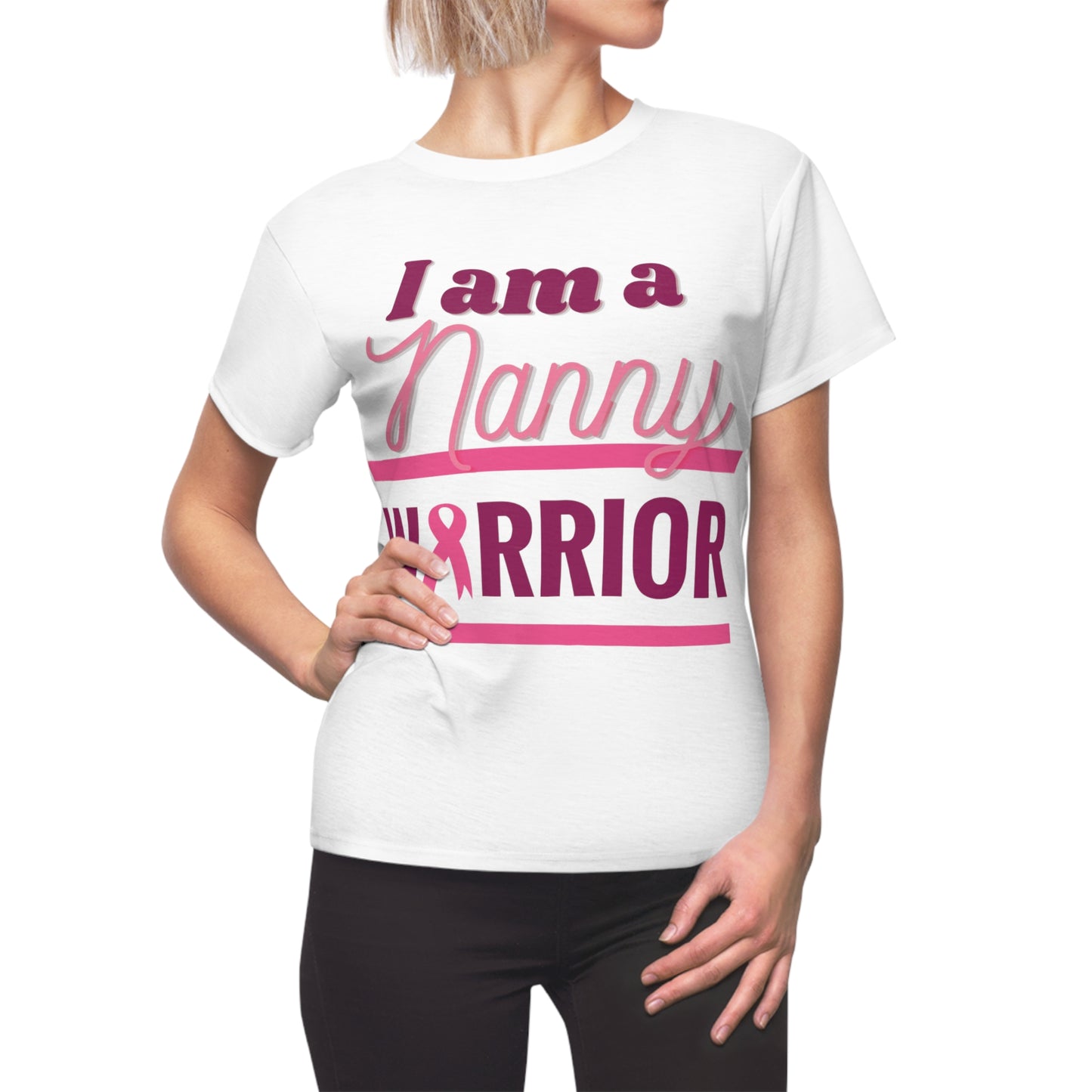 I am a Nanny Warrior - Women's Cut & Sew Tee (AOP)
