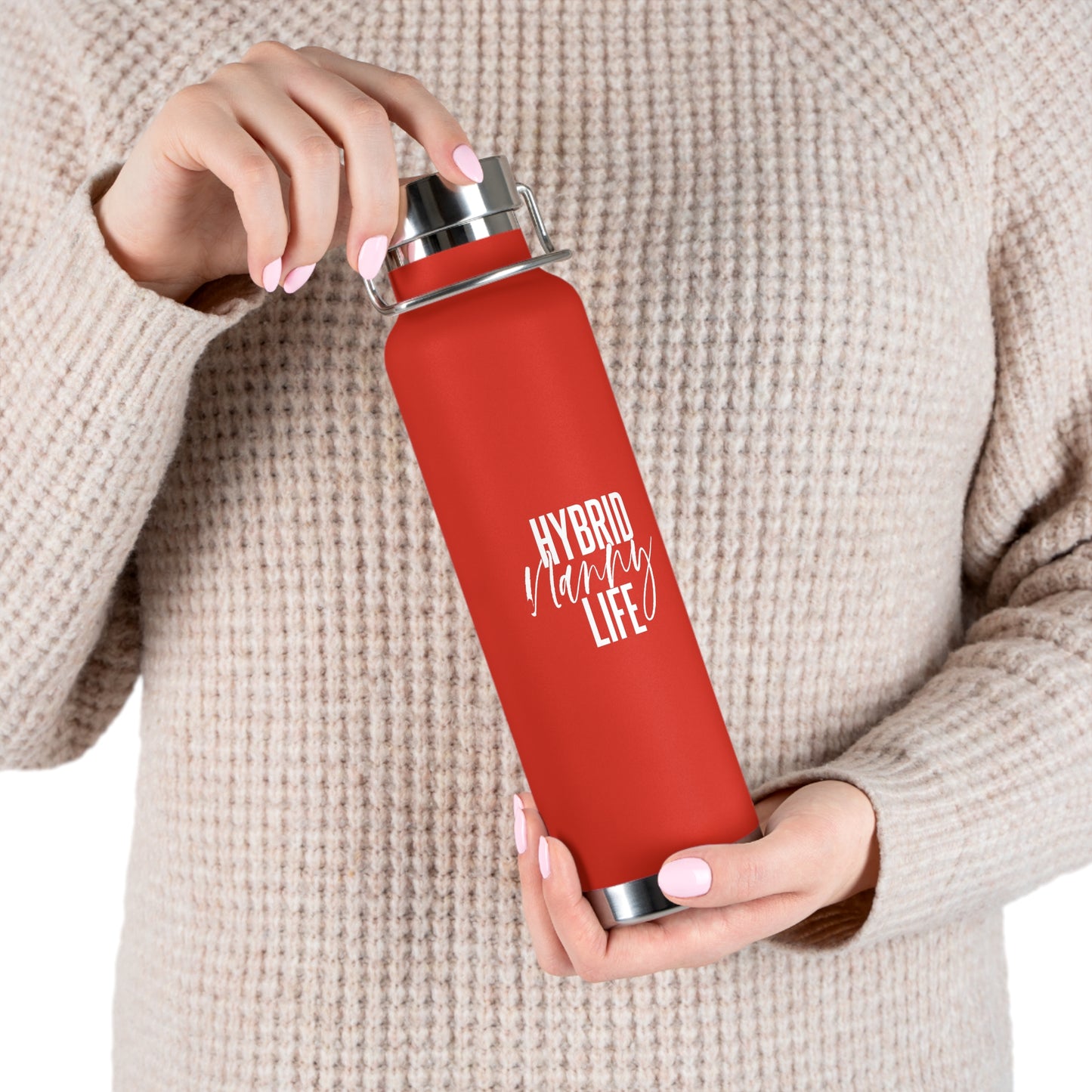 "Hybrid Nanny Life" Copper Vacuum Insulated Bottle, 22oz