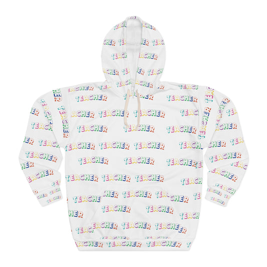Teacher - Allover Print Pullover Hoodie (AOP)
