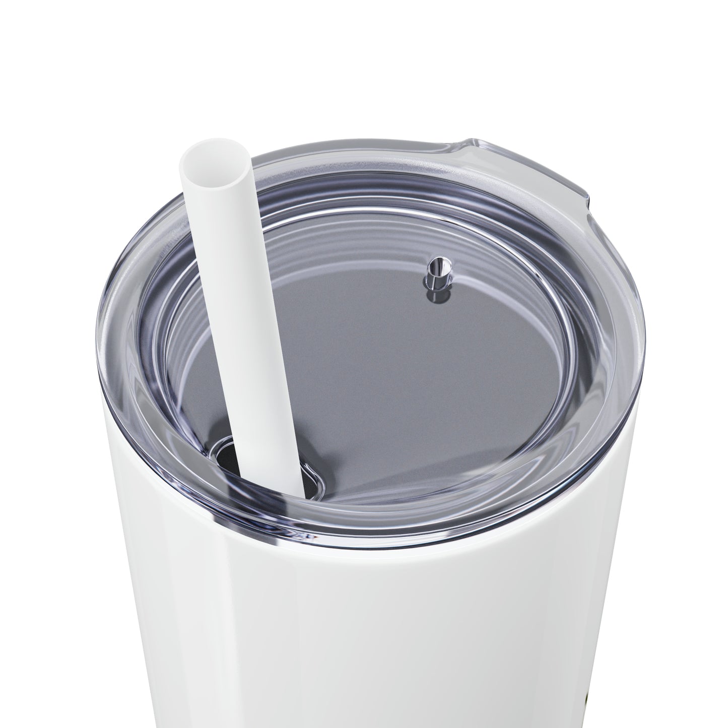 Beyond Blessed NCS - Plain Skinny Tumbler with Straw, 20oz