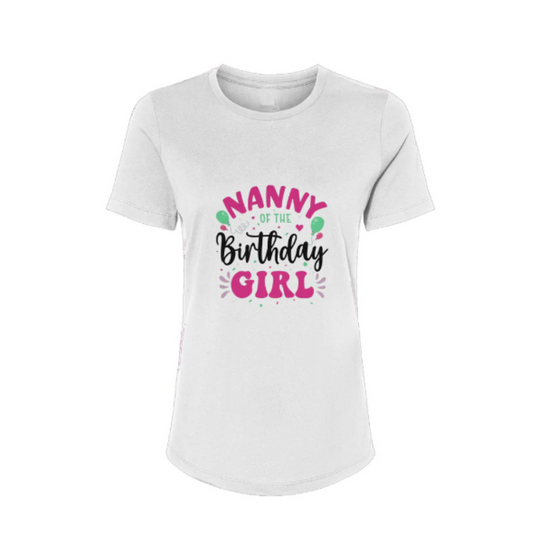 Nanny of the Birthday Girl - Women’s Relaxed Jersey Tee